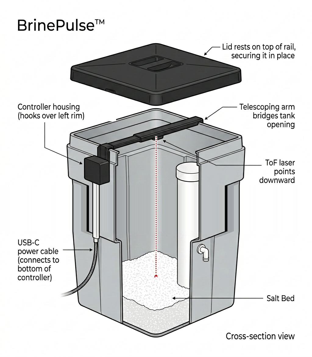BrinePulse Physical Installation Diagram