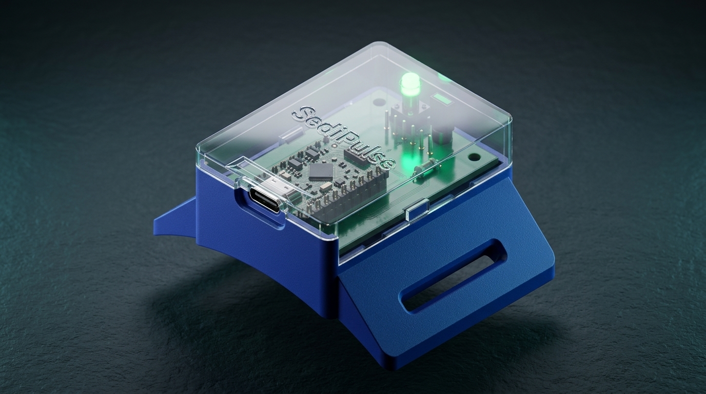 SediPulse Whole-House Sediment Monitor 3D Studio Rendering